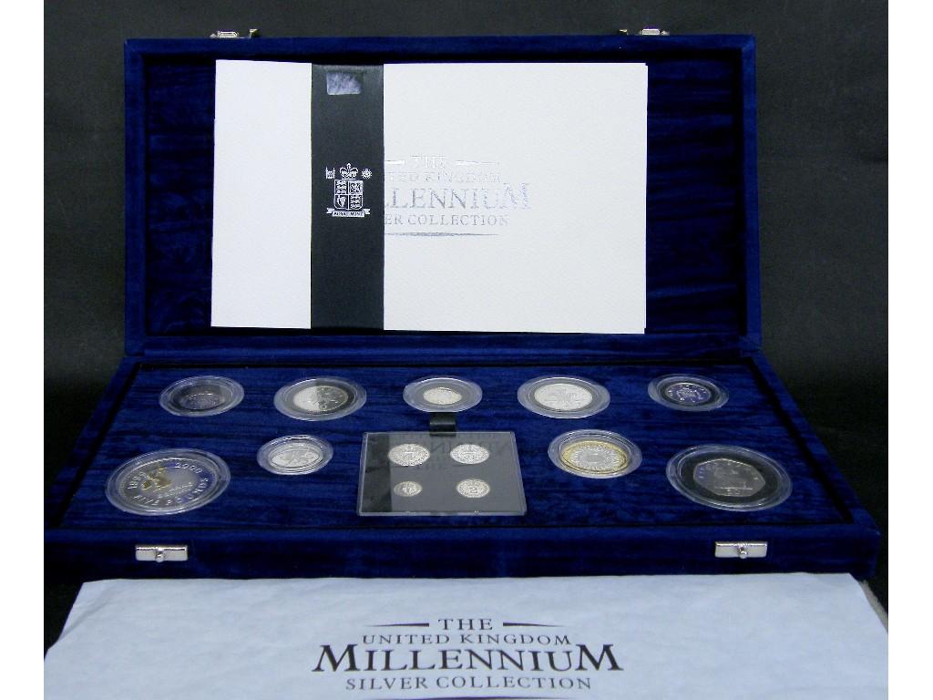 Appraisal: United Kingdom Millennium Silver Collection - cased set of limited