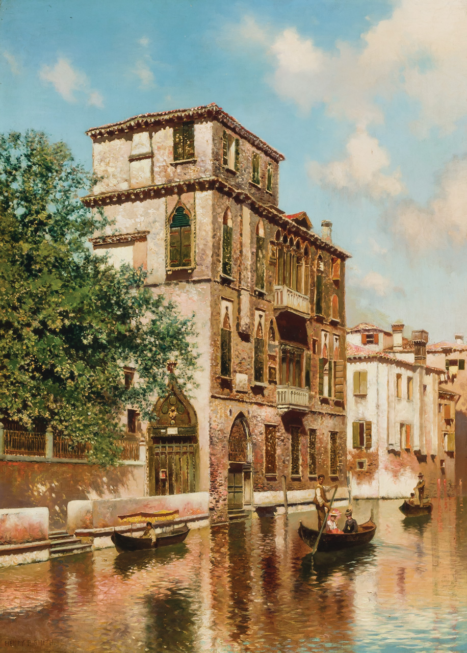 Appraisal: HENRY PEMBER SMITH American - Afternoon Gondola Ride oil on