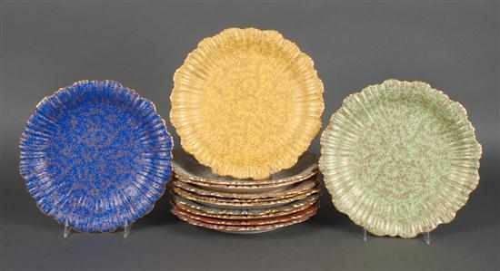 Appraisal: Set of Royal Worcester porcelain luncheon plates early th century