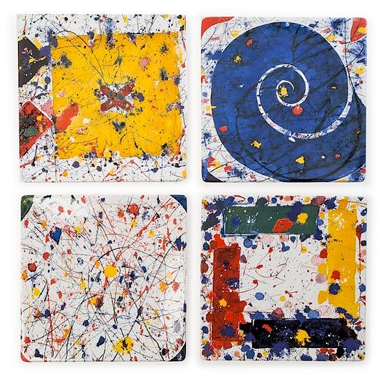 Appraisal: After Sam Francis American - the complete set of four