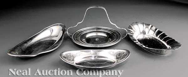 Appraisal: A Group of Vintage American Sterling Silver Tableware including bread