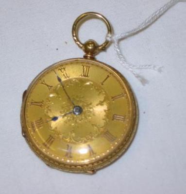 Appraisal: AN CT GOLD POCKET WATCH the movement by J Parker