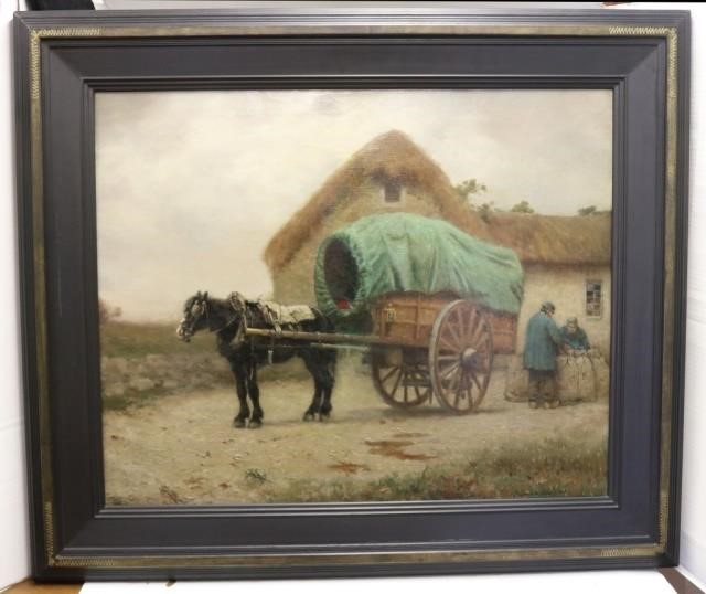 Appraisal: FRANK RUSSELL GREEN - ILL NY OIL PAINTING ON CANVAS