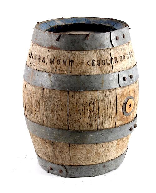 Appraisal: Kessler Brewing Wooden Keg Helena Montana This is an original