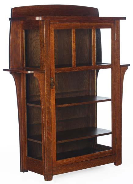 Appraisal: LIMBERT Single-door china cabinet no with exterior shelves over long