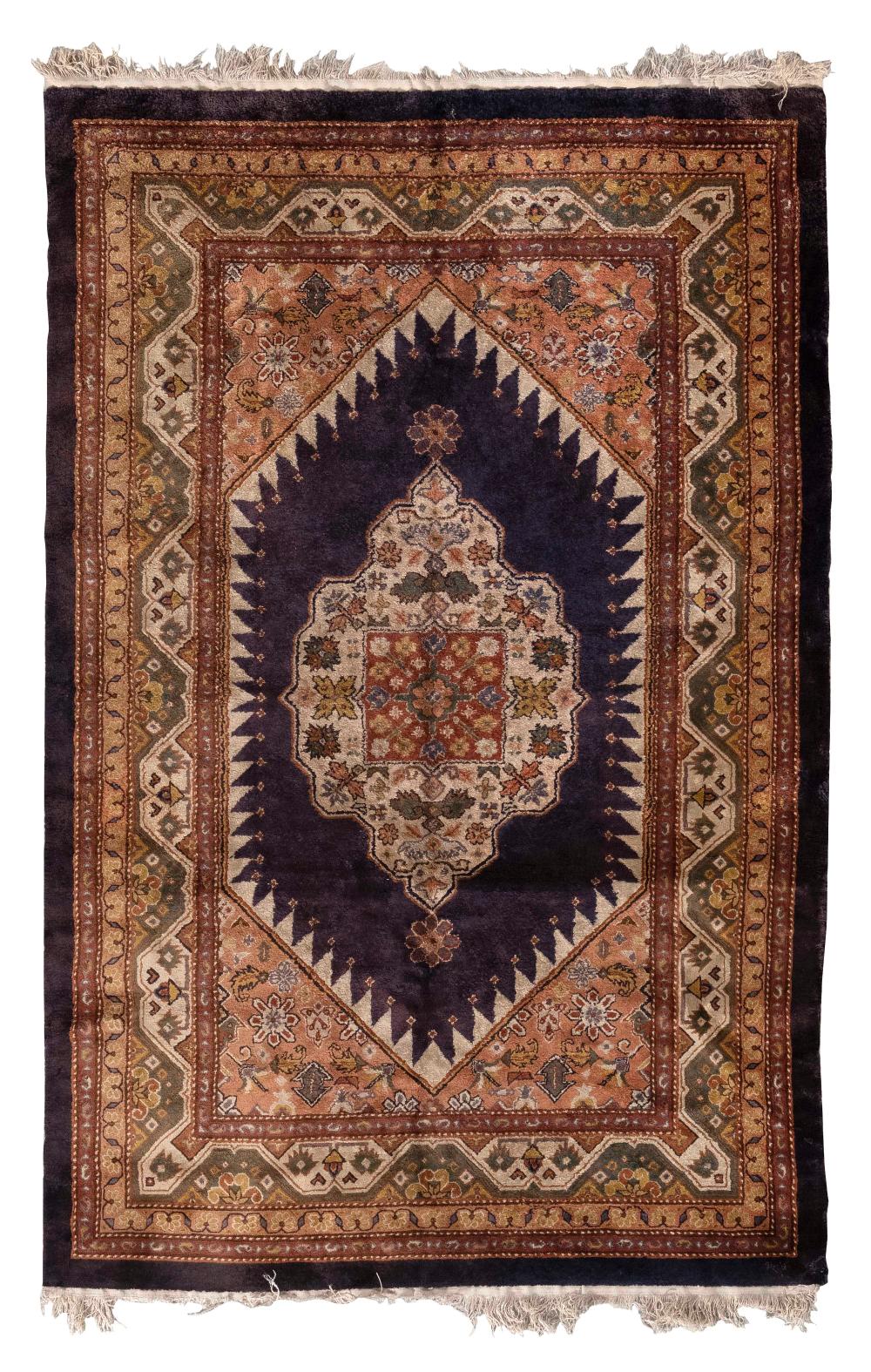 Appraisal: TURKISH DESIGN MACHINE-MADE RUG X LAST HALF OF THE TH