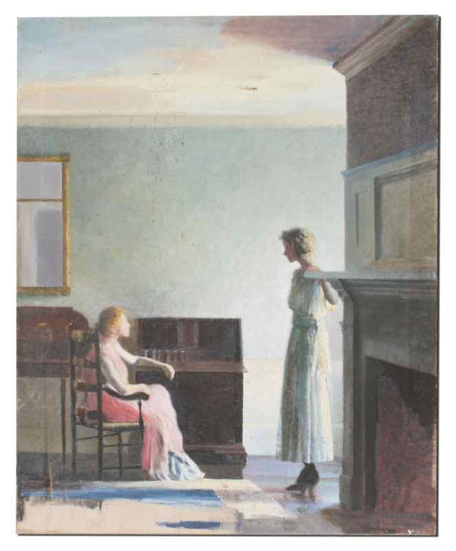 Appraisal: KENNARD Waldo American th th Century Two Young Women Conversing