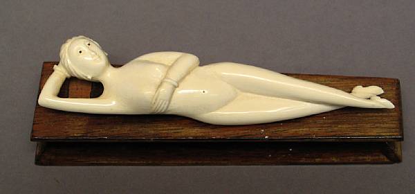 Appraisal: An ivory carving of a doctor's model th Century in