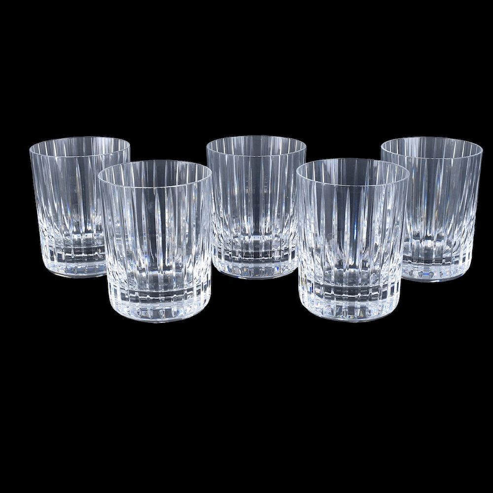 Appraisal: Baccarat Tumblers Set of Five Baccarat Harmonie Crystal Ounce Flat