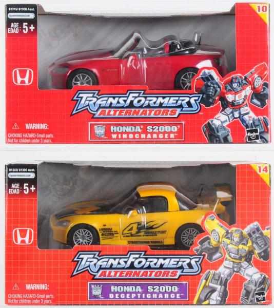 Appraisal: Lot of Transformers Alternators Honda S s AFA graded Condition