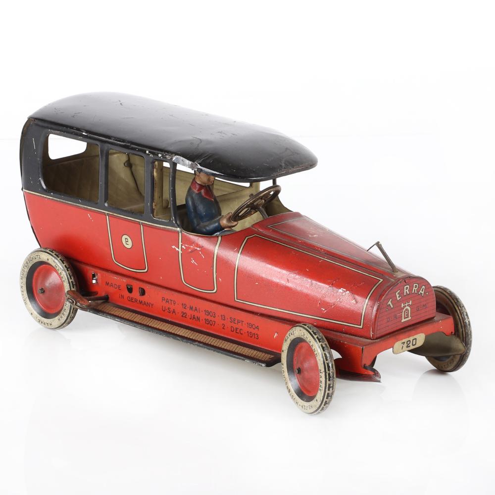 Appraisal: LEHMANN TERRA TIN LITHO WINDUP CLOCKWORK TOY LARGE LIMOUSINE SEDAN