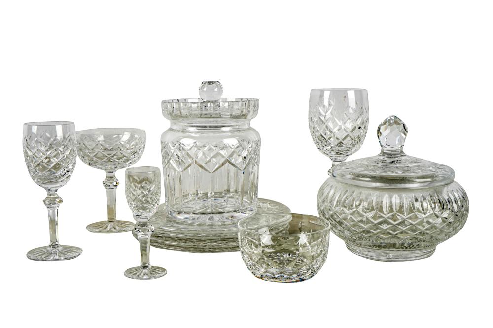 Appraisal: WATERFORD CRYSTAL SERVICEPowerscourt pattern each marked to underside comprising water