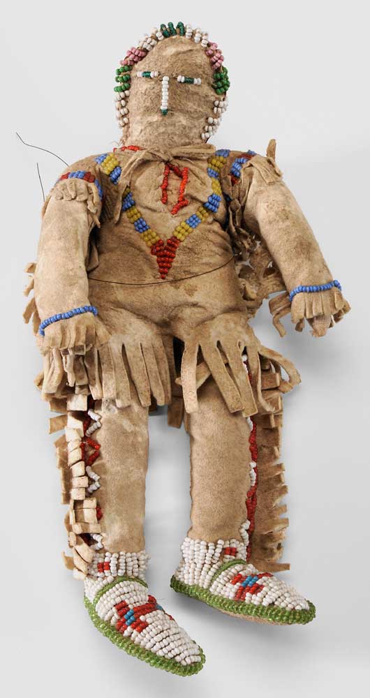 Appraisal: Native American Beaded Doll American possibly Great Plains area probably