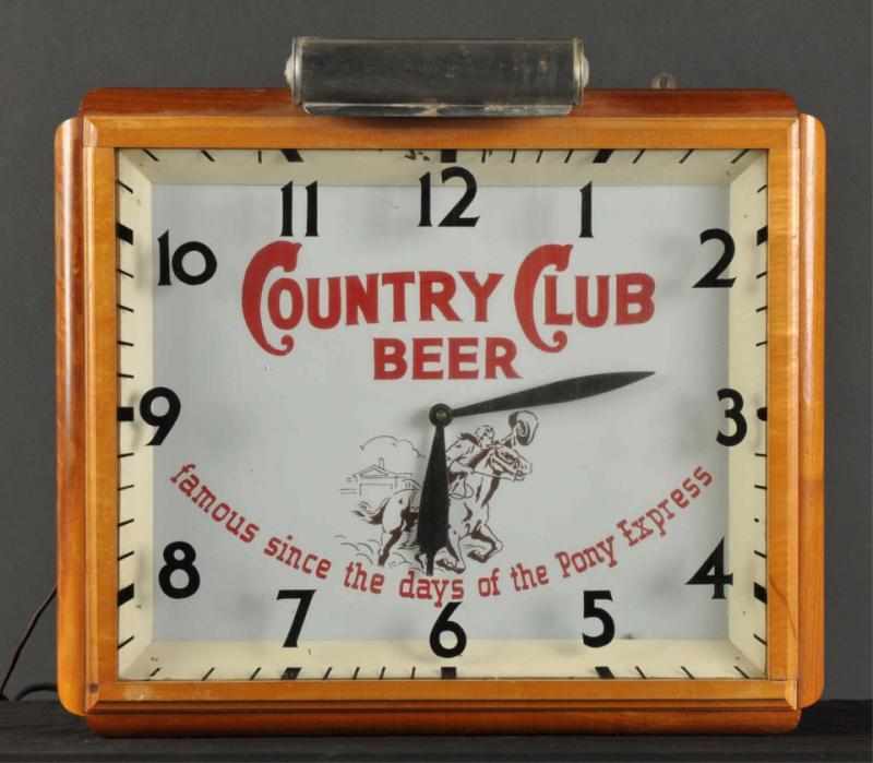 Appraisal: Country Club Clock Description s M K Goetz St Joseph