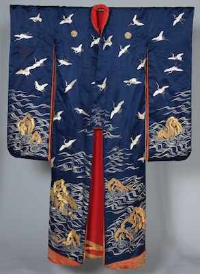 Appraisal: A Japanese Silk Wedding Kimono Uchikake First Quarter th Century