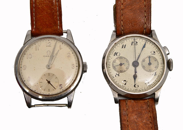 Appraisal: AN EARLY TH CENTURY MECHANICAL GENTS WRISTWATCH the silvered dial