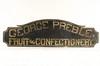 Appraisal: th c STORE SIGN - 'George Preble Fruit and Confectionary'