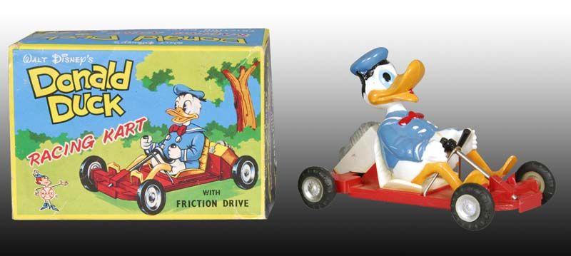 Appraisal: Marx Donald Duck Friction Racing Kart Toy with Ori Description