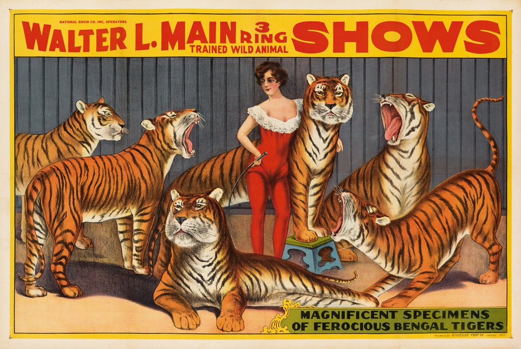 Appraisal: DESIGNER UNKNOWN WALTER L MAIN RING TRAINED WILD ANIMAL SHOWS