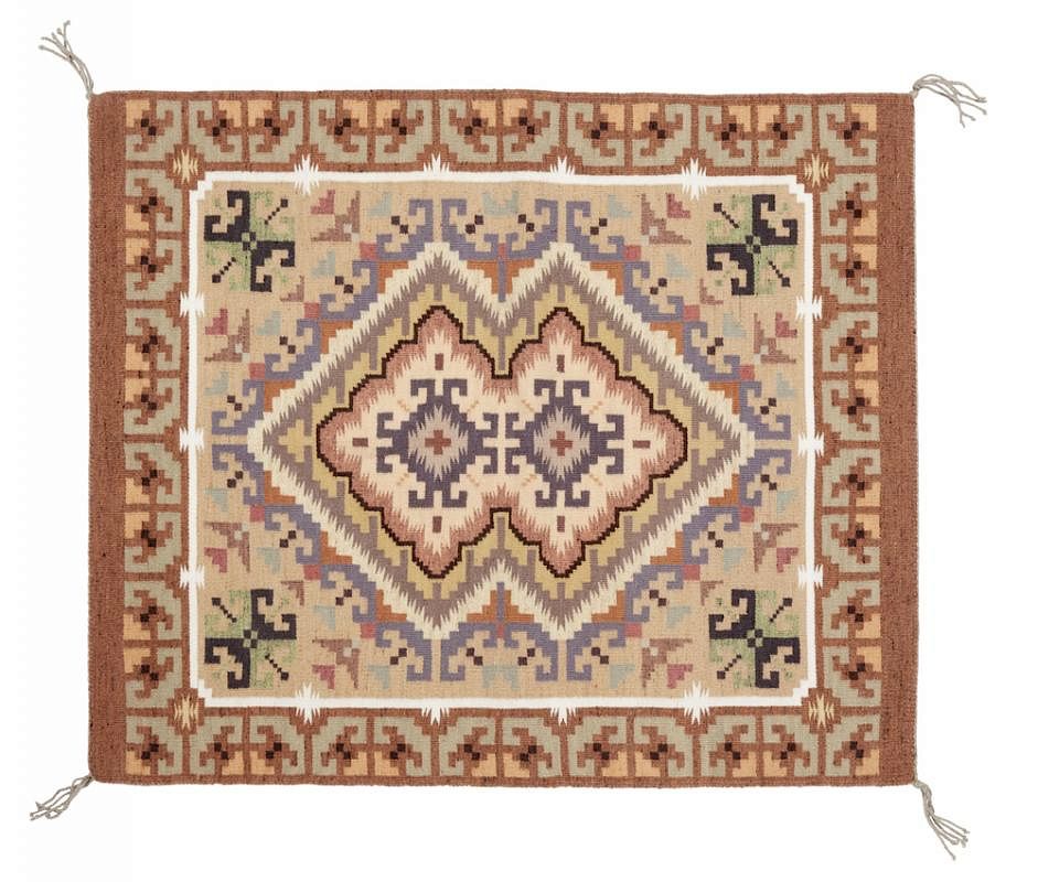 Appraisal: Navajo Burnwater Rug Elverna Van Winkle Navajo Burnwater rug by