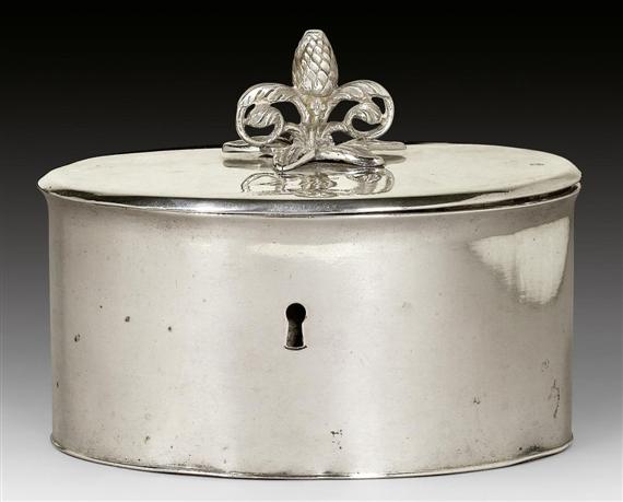 Appraisal: SUGAR BOX Germany th century With maker's mark F S