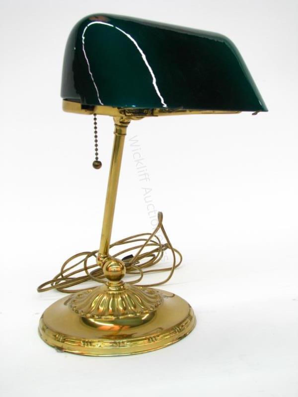 Appraisal: An antique Emeralite lamp model Type C Desk Lamp brass