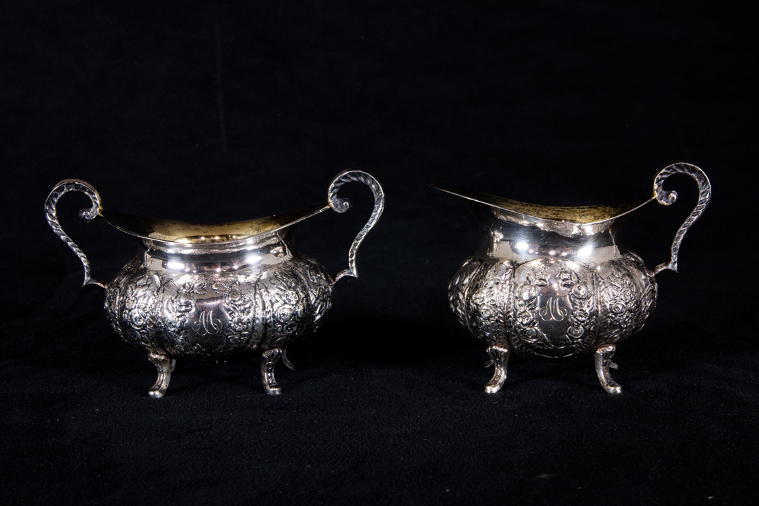 Appraisal: A FINNISH KASITYU A Finnish Kasityu H silver matched set