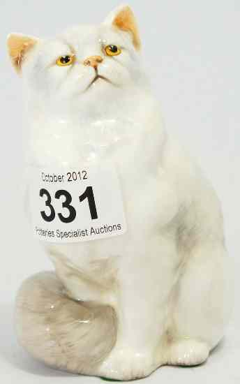 Appraisal: Royal Doulton Seated Persian Cat HN in Rare White Gloss