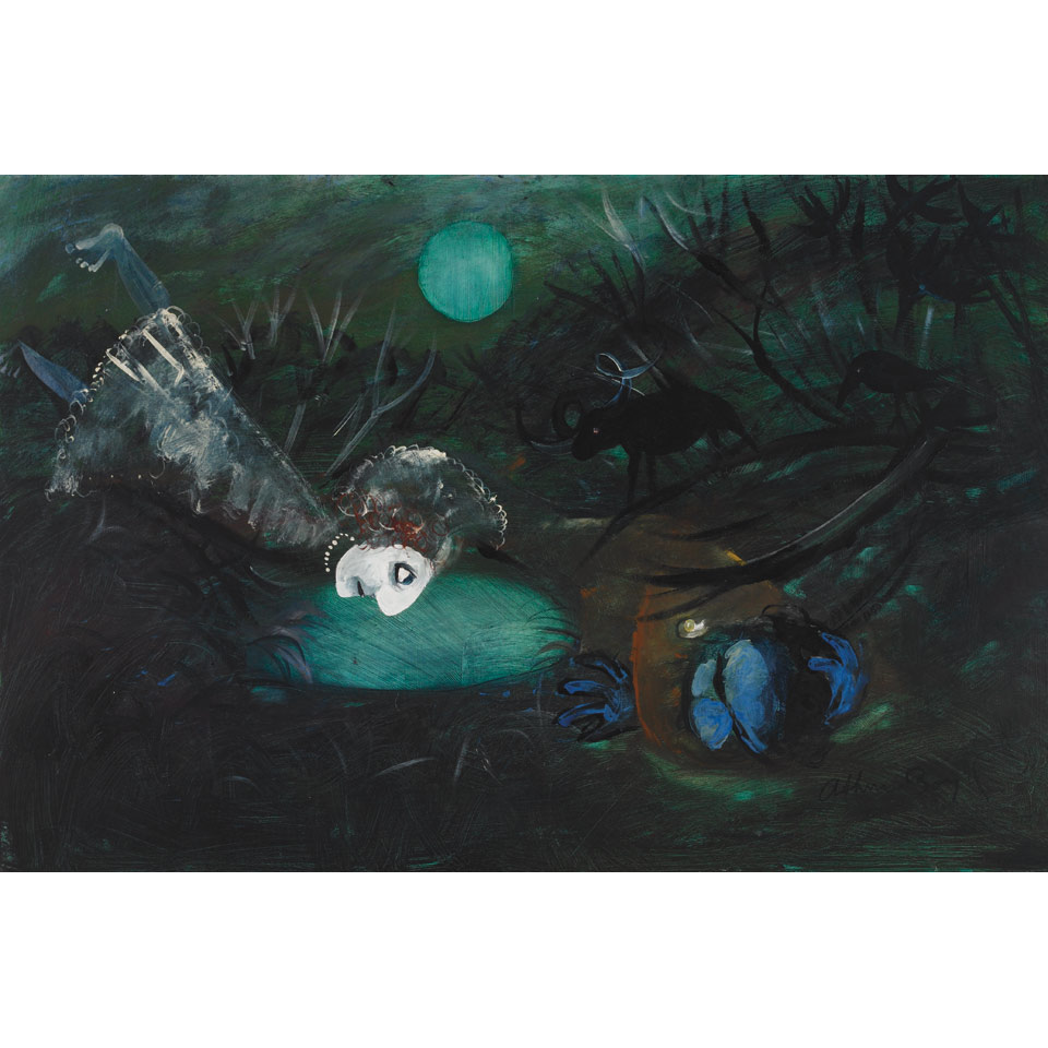 Appraisal: Arthur Boyd - Australian THE BRIDE IN THE MOONLIGHT Oil