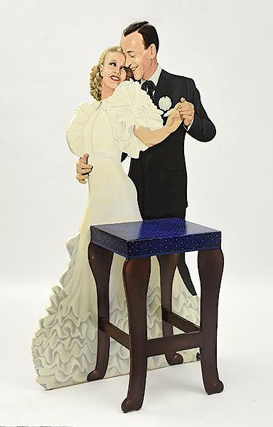 Appraisal: Decorative figural chair Decorative figural chair depicting Ginger Rogers and