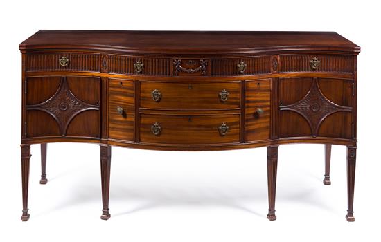 Appraisal: Sale Lot An Adam Style Mahogany Sideboard first half th