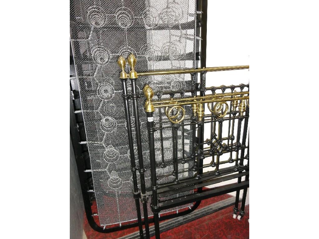 Appraisal: A pair of good quality Victorian style brass and iron