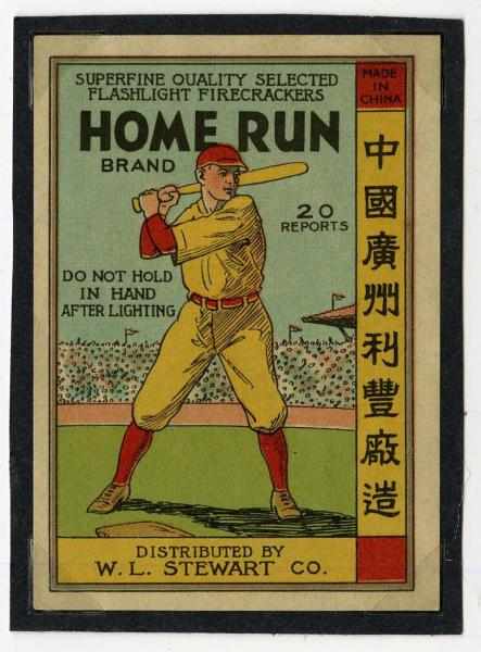 Appraisal: Home Run -Pack Firecracker Label Class Manufactured by W L