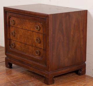 Appraisal: Widdicomb Asian Style Three Drawer Nightstand John Widdicomb Asian inspired