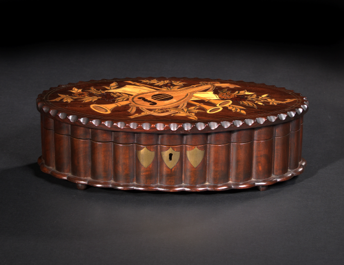 Appraisal: Italian Rosewood and Marquetry Jewel Box first quarter th century