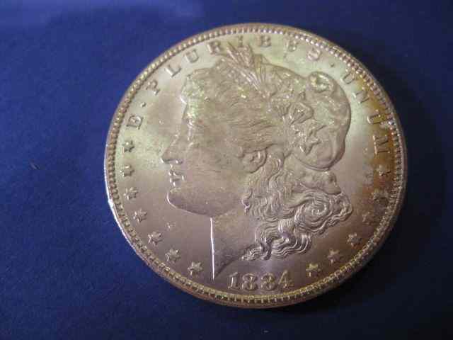 Appraisal: -CC U S Morgan Silver Dollar uncirculated original toning