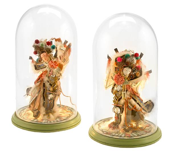 Appraisal: A pair of Tony Duquette Japanese figures in custom designed