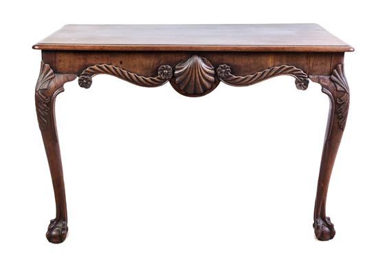 Appraisal: Sale Lot A Pair of George II Mahogany Console Tables