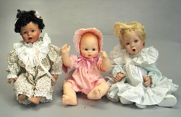 Appraisal: Baby Dolls Assortment of dressed baby dolls - bisque amp