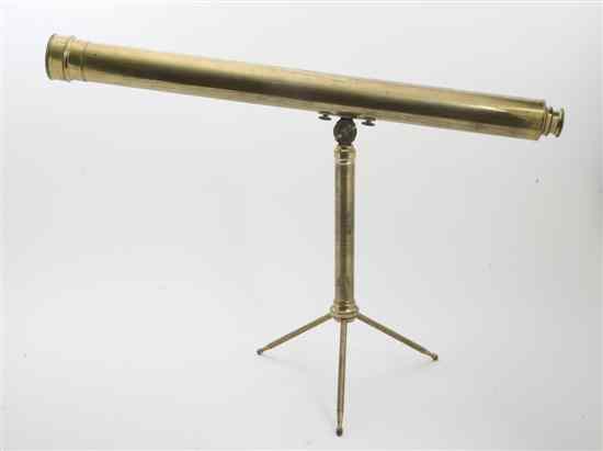 Appraisal: An French Brass Telescope retailed by E B Meyrowitz New