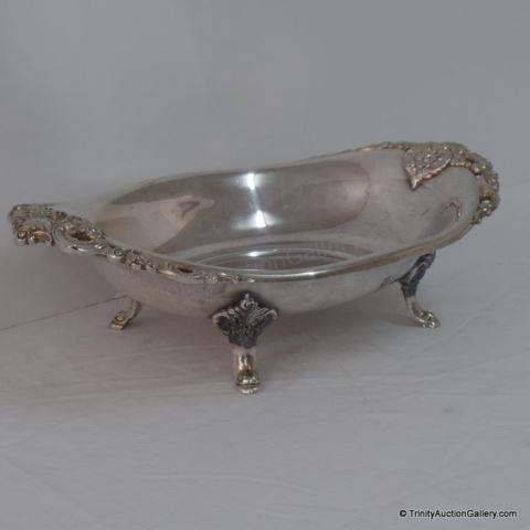 Appraisal: Wallace Baroque Oval Footed Centerpiece Bowl This is a very