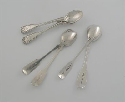 Appraisal: Six assorted th century egg spoons mixed makers and dates