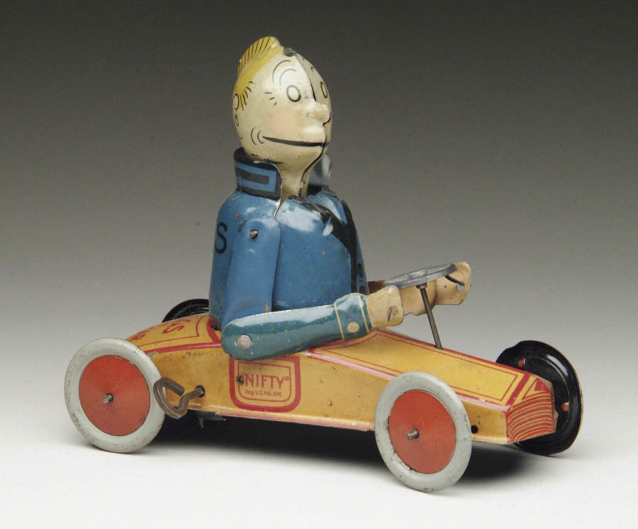 Appraisal: RARE NIFTY JIGGS IN HIS JAZZ CAR Lithograph car in