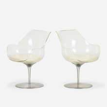 Appraisal: Erwine and Estelle Laverne CHAMPAGNE CHAIRS FROM THE INVISIBLE GROUP