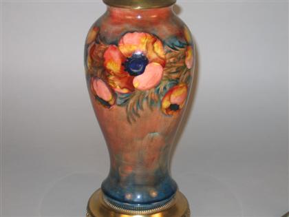 Appraisal: Moorcroft pottery 'Poppy' pattern vase th century Of baluster form