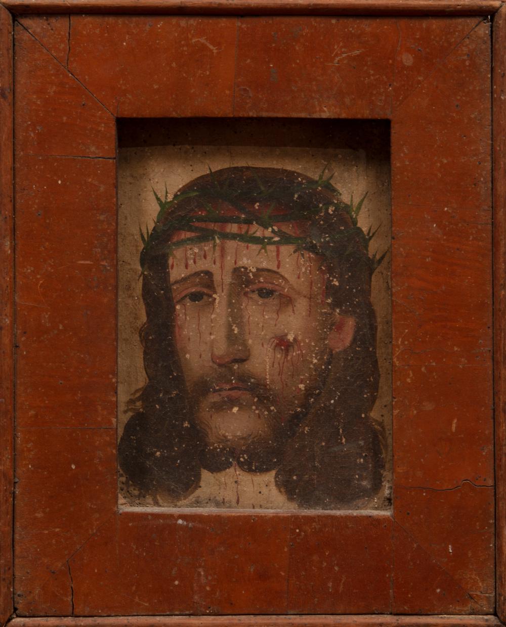 Appraisal: Continental School th th c Head of Christ with Crown