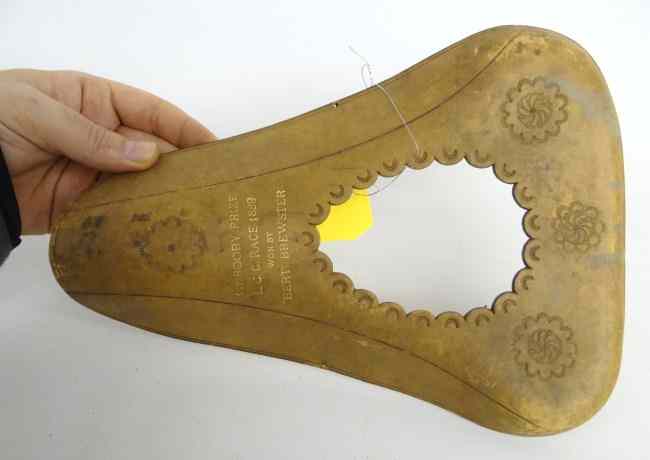 Appraisal: th c saddle cover st Booby Prize L C C