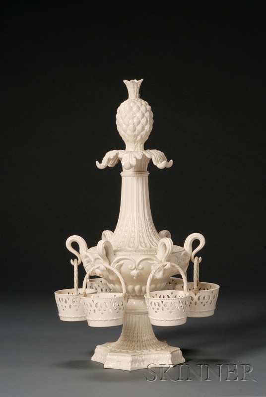 Appraisal: Wedgwood Queen's Ware Epergne England late th early th century