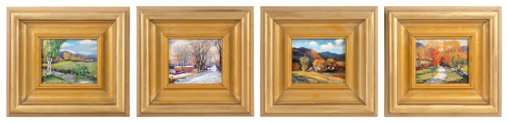 Appraisal: GILBERT HAVEN SMITH ILLINOIS VERMONT - THE FOUR SEASONS OF