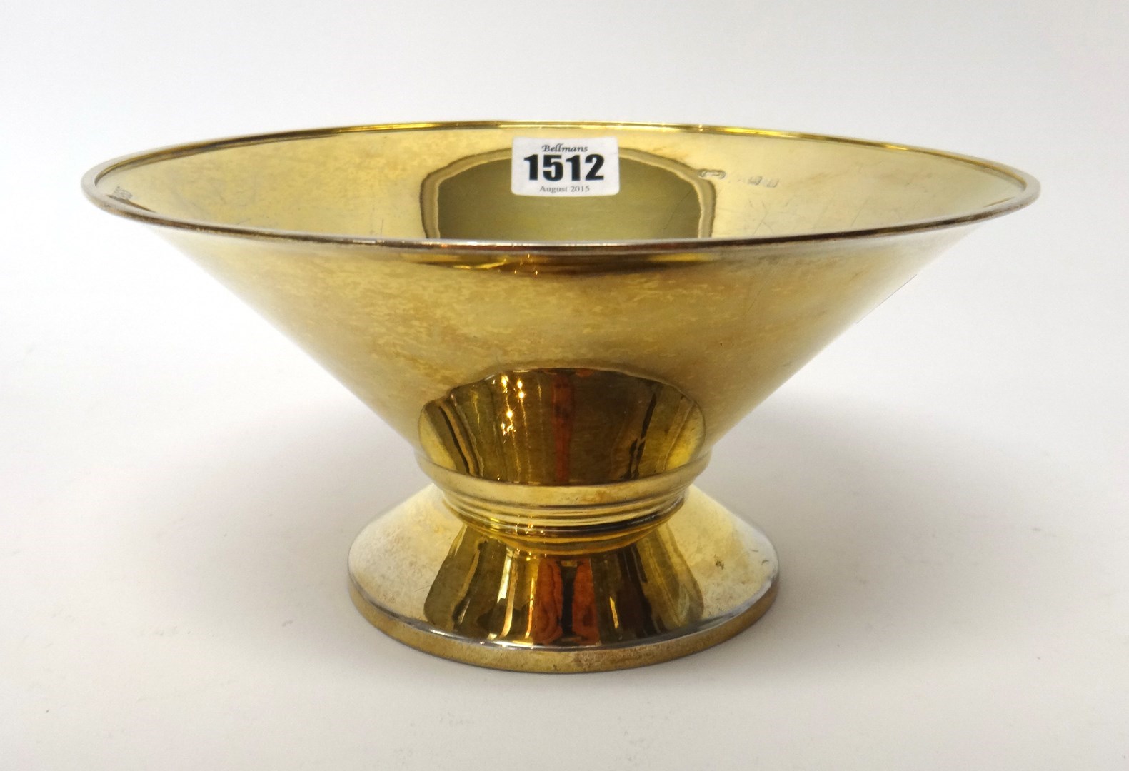 Appraisal: A silver gilt bowl of circular form in the Art